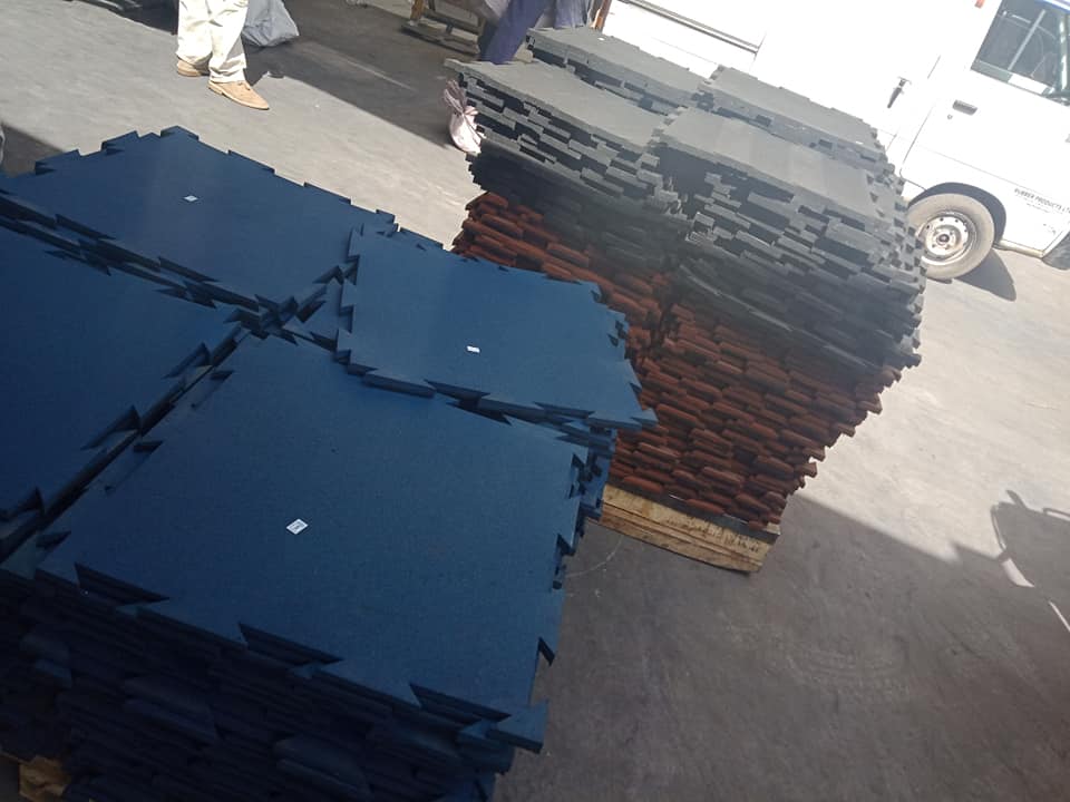 Gym rubber mats